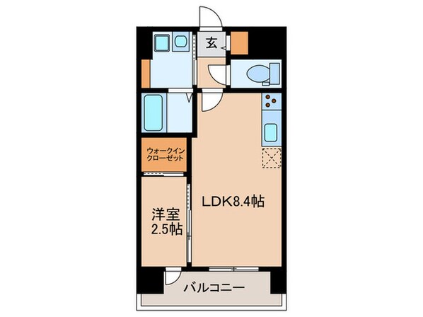 クロロ　ザ　グランド　リバーの物件間取画像